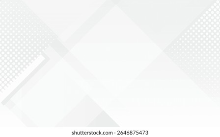 A sophisticated light grey geometric background featuring halftone accents. The clean lines and minimalist design provide a contemporary and versatile aesthetic ideal for modern design projects