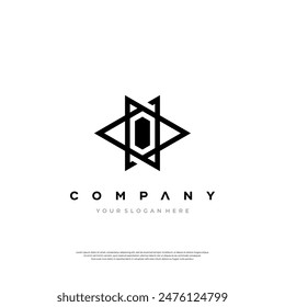 A sophisticated logo design with an abstract diamond shape symbolizing clarity and direction