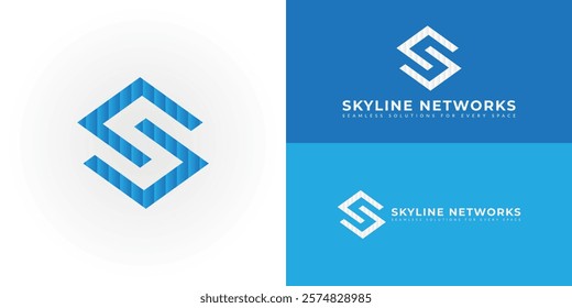 The sophisticated logo design elegantly intertwines the initials S and N, creating a unique and visually striking symbol that evokes a sense of stability, growth, and professionalism.