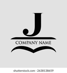 A sophisticated logo featuring a stylized cursive letter J, designed with a minimalist and elegant approach using a variety of colors.