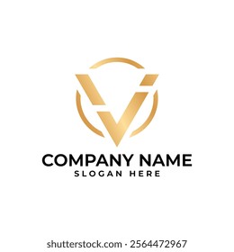 A sophisticated logo featuring a stylized "V" within a circular frame. The gold color and geometric design convey a sense of luxury, elegance, and exclusivity.
