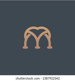 Sophisticated M Logo - Vector logo template