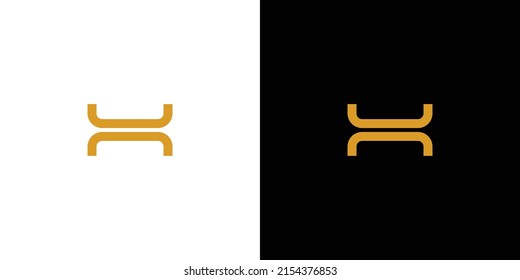 Sophisticated and modern letter H initials logo design