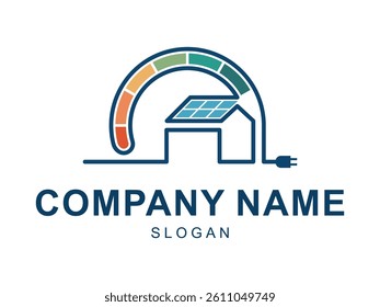 Sophisticated Modern Solar Panel Logo Design for renewable and green energy company
