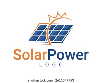 Sophisticated Modern Solar Panel Logo Design for renewable and green energy company