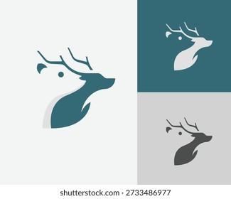 Um logotipo vetorial sofisticado e moderno com uma combinação inteligente de um urso e um veado veado através do espaço negativo. Este design minimalista captura a essência do deserto, simbolizando equilíbrio, força e harmonia na natureza. Perfeito para marcas de equipamentos ao ar livre, parques nacionais, clubes de caça e pesca, organizações de conservação florestal ou startups ecológicas premium.