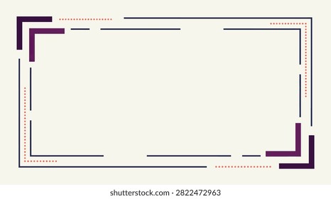 Sophisticated multi-line border for artistic and technical visual content.