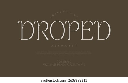 Sophisticated narrow serif font with tall letters for fashion and editorial designs