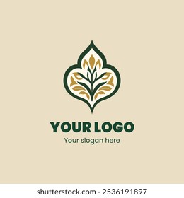 Sophisticated Nature-Inspired Logo Design with Botanical and Leaf Patterns for Elegant Branding

