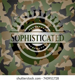 Sophisticated on camouflaged pattern