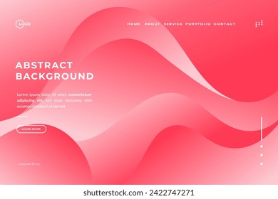 Sophisticated Pink Abstract Waves Background for Web and Advertising, A Minimalist Touch for Modern Designs