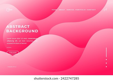 Sofisticadas Olas Abstractas Rosa Antecedentes para Web y Publicidad, Un toque minimalista para diseños modernos