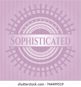 Sophisticated pink emblem