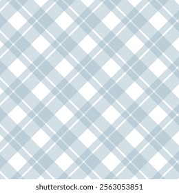 A sophisticated plaid pattern with overlapping diagonal lines, ideal for modern textiles, fashion, interior decor, or digital design projects