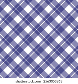 A sophisticated plaid pattern with overlapping diagonal lines, ideal for modern textiles, fashion, interior decor, or digital design projects