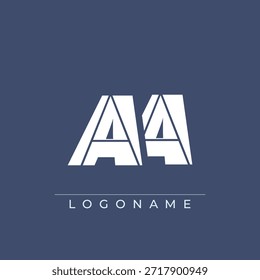 A sophisticated and professional logo design featuring the initials AA in a bold sans serif typeface suitable for various business branding purposes