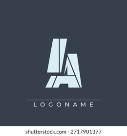 Un diseño de logotipo sofisticado y profesional que presenta las iniciales IA en una tipografía sans serif en negrita adecuada para varios propósitos de marca comercial