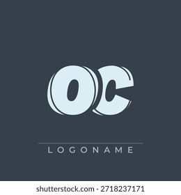A sophisticated and professional logo design featuring the initials OC in a bold sans serif typeface suitable for various business branding purposes