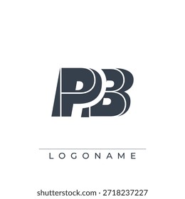 A sophisticated and professional logo design featuring the initials PB in a bold sans serif typeface suitable for various business branding purposes