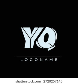 Un diseño de logotipo sofisticado y profesional que presenta las iniciales YQ en una tipografía sans serif en negrita adecuada para varios propósitos de marca comercial