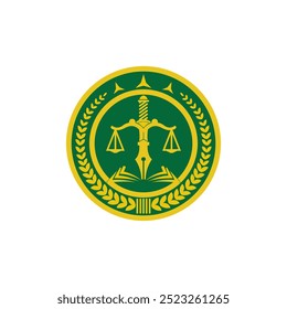 A sophisticated and professional logo design tailored for law firms and legal practices. Suitable for both modern and classic legal practices, this logo reflects the values of justice and commitment