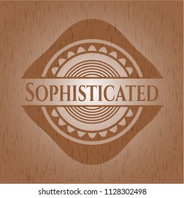 Sophisticated retro style wood emblem