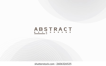 Sophisticated Serenity: An Abstract White Gradient Background with Elegant Circular Shapes and Lines Creating a Modern and Minimalist Aesthetic Perfect for Various Design Applications