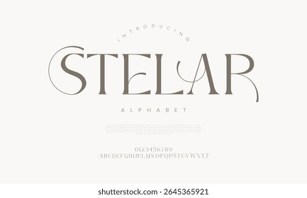 Sophisticated serif font with elegant curves and modern styling, ideal for editorial and branding use