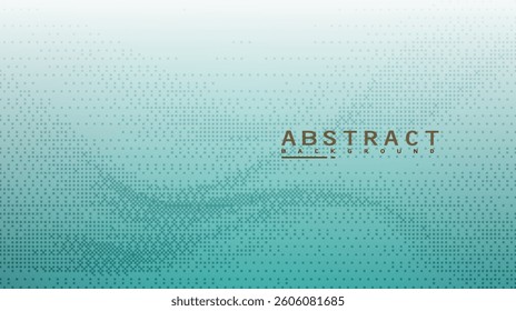 Sophisticated teal halftone gradient background with pixelated design, perfect for digital presentations or contemporary branding with minimalist aesthetic and subtle texture effects