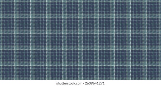 Sophisticated teal and navy plaid pattern. Perfect for textile design, website backgrounds, or crafting projects. Evokes feelings of warmth, comfort, and tradition.