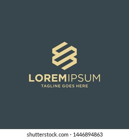 sophisticated and unique hexagon initials logo design inspiration