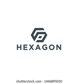 sophisticated and unique hexagon initials logo design inspiration