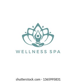 Sophisticated Wellness Spa Logo Design Idea Stock Vector (Royalty Free ...