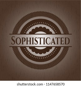 Sophisticated wooden emblem