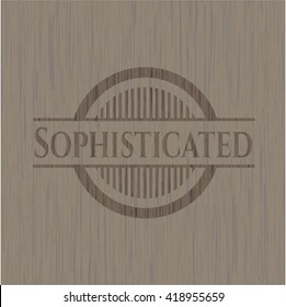 Sophisticated wooden emblem
