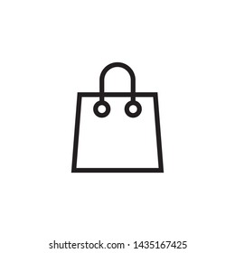 sopping bag icon design template. Trendy style, vector eps 10