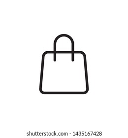 sopping bag icon design template. Trendy style, vector eps 10
