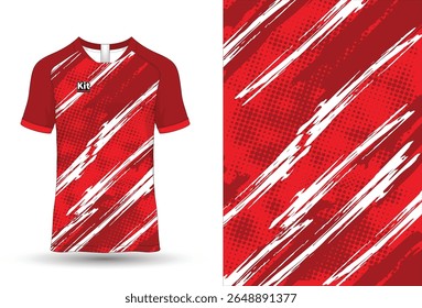 Kit de futebol de camisa de esporte Jersey padrão de design para impressão e sublimação