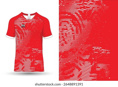Kit de futebol de camisa de esporte Jersey padrão de design para impressão e sublimação