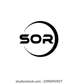 SOR Letter Logo Design, Inspiration für eine einzigartige Identität. Modernes Eleganz und kreatives Design. Markieren Sie Ihren Erfolg mit dem Markieren dieses Logos.