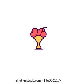 Sorbet icon design. Gastronomy icon vector illustration
