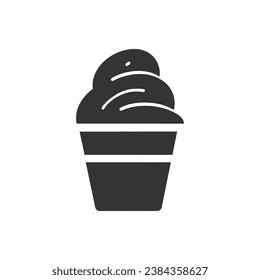 Sorbet Icon on White Background - Simple Vector Illustration