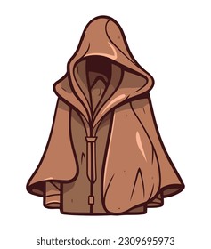 sorcerer costume retro style icon isolated