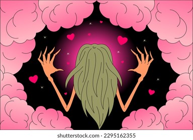 the sorceress creates a magical love elixir