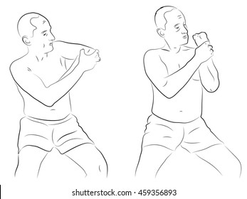 Sore Arm Sore Shoulder Sore Wrist Stock Vector (Royalty Free) 459356893 ...