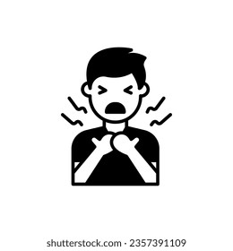 Sore Throat icon in vector. Illustration