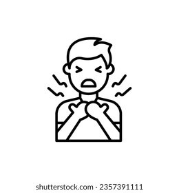 Sore Throat icon in vector. Illustration