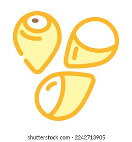 sorghum grain food color icon vector. sorghum grain food sign. isolated symbol illustration