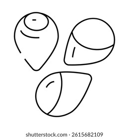 sorghum grain food line icon vector. sorghum grain food sign. isolated contour symbol black illustration