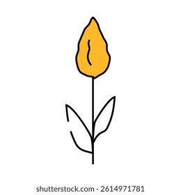 sorghum plant food line icon vector. sorghum plant food sign. isolated symbol illustration